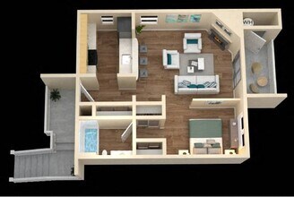 Exec Studio 212 floor plan